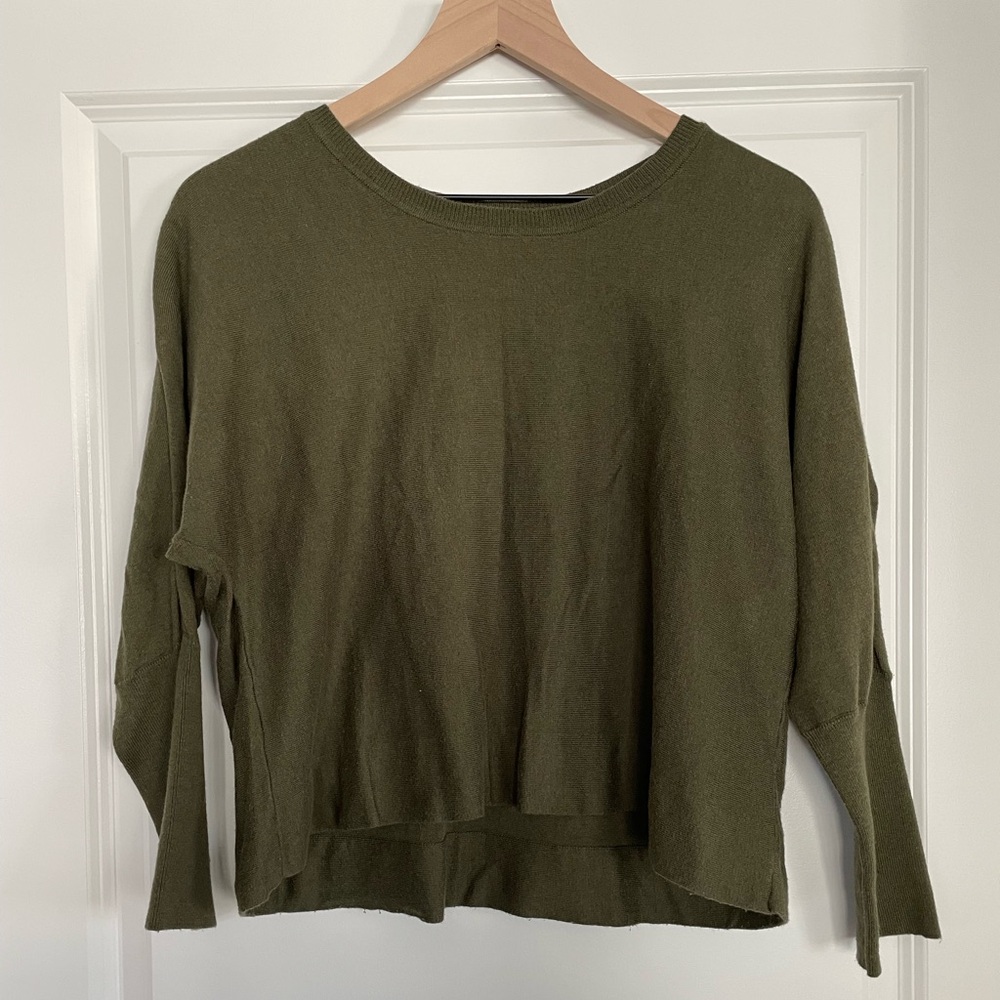 Olive Green Women's Sweater size large